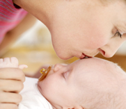 Mother with baby
